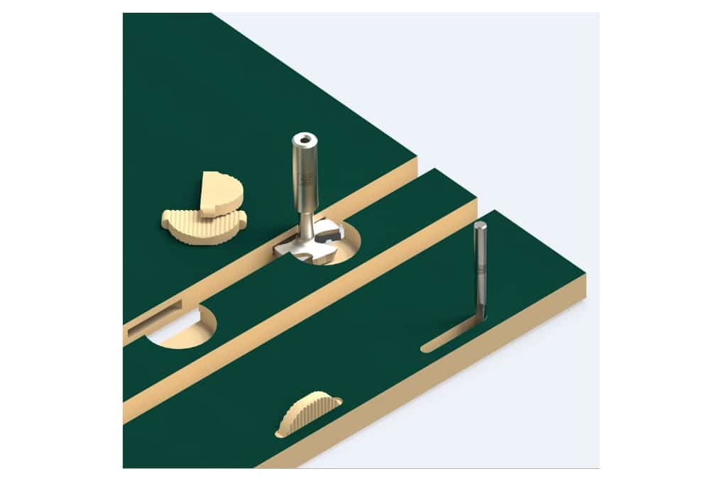 Houten nestingverbinder en geoptimaliseerd gereedschap versterken elkaar 3